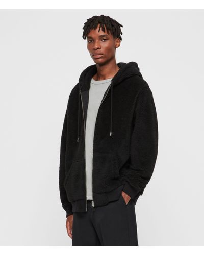 all saints zip up hoodie