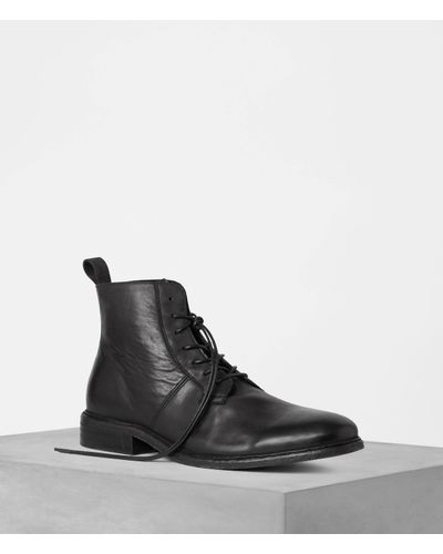 AllSaints Leather Leven Boot in Black for Men | Lyst UK
