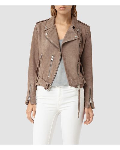 all saints suede balfern biker jacket