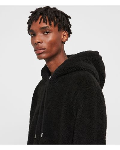 all saints zip hoodie