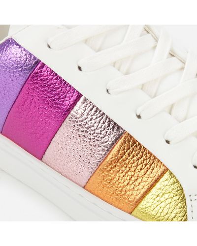 kurt geiger lane stripe trainers