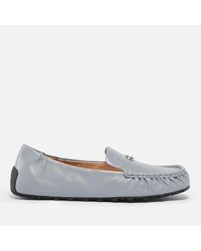 COACH Ronnie Leather Loafers - Gray