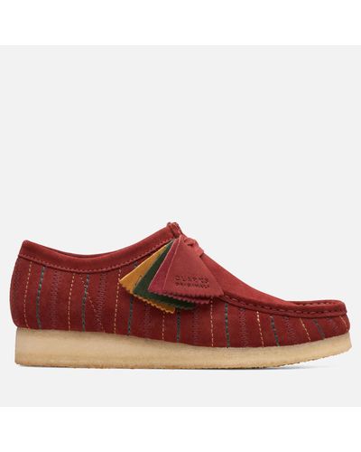 Clarks Wallabee Dance Hall Shoe - Red
