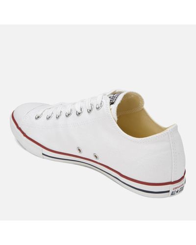 Converse Canvas Men's Chuck Taylor Alll Star Lean Ox Trainers in White for  Men - Lyst