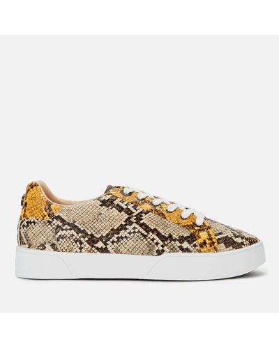 dune edris trainers leopard