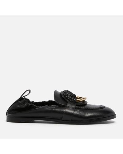 See By Chloé Hana Woven-trim Loafers - Black
