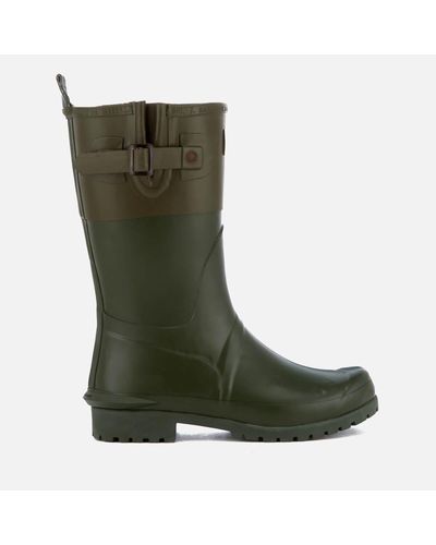 barbour short black wellies