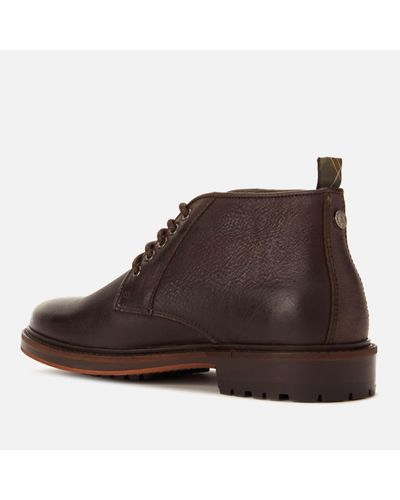 barbour mens brown boots