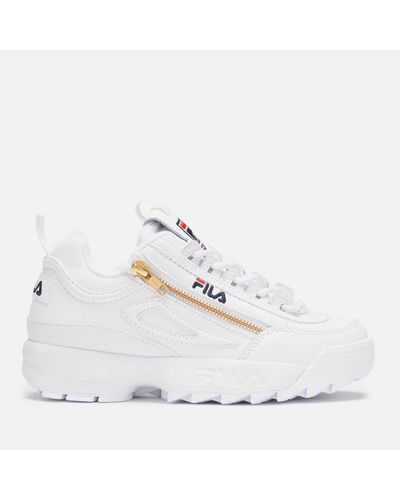 Fila Disruptor 2 Zipper Trainers in White - Lyst