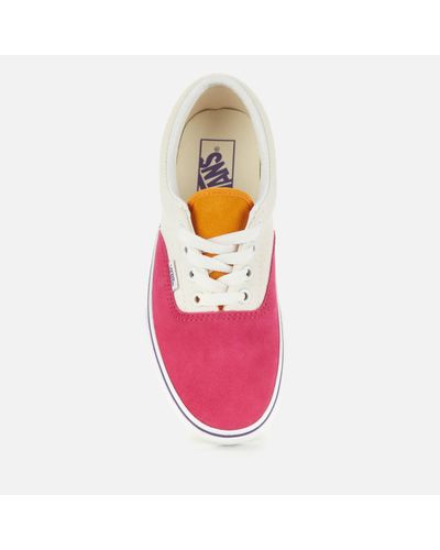 pink yellow green vans