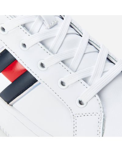 tommy hilfiger iridescent flatform trainers