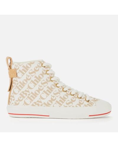See By Chloé Aryana Canvas Hi-top Trainers - Multicolour