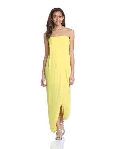 bcbgmaxazria yellow dress