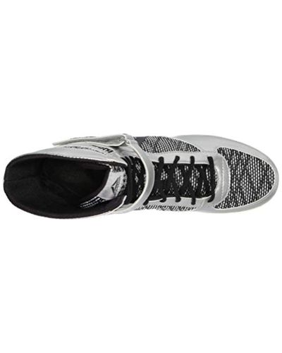 Reebok Boot Boxing Shoe in Silver/White 
