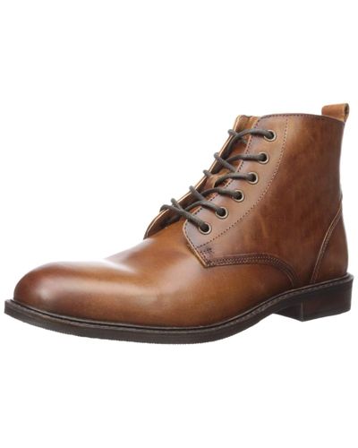 steve madden combat boots cognac