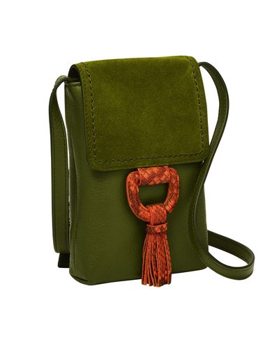 Fossil Womens Crossbody in Green Olive (Green) | Lyst