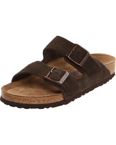 birkenstock arizona mocha soft footbed