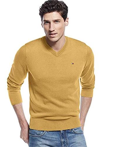 Mustard tommy hilfiger jumper Clearance