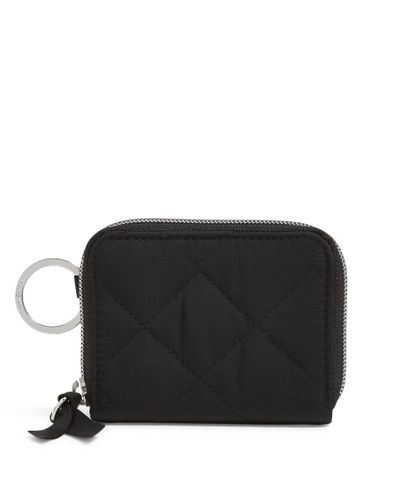 Vera Bradley Petite Zip-around Wallet With Rfid Protection in Black - Lyst