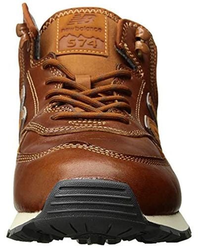 New Balance Leather Iconic 574 Sneaker, Canyon/canyon, 1.5 2e Us in Brown  for Men - Lyst
