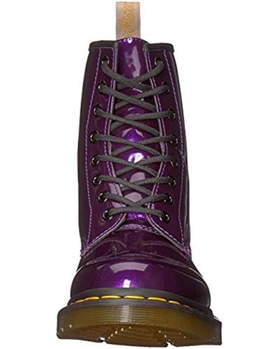 Dr. Martens S Vegan 1460 Chrome Boot in Dark Purple (Purple) - Lyst