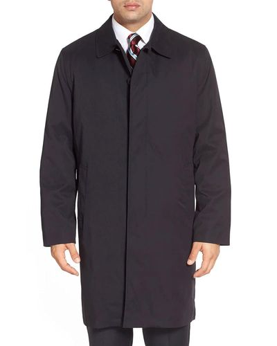 London Fog Durham Rain Coat With Zip-out Body in Black for Men - Lyst