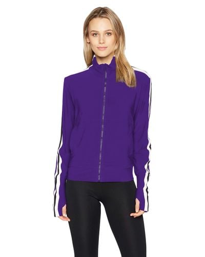 Norma Kamali Side Turtle Jacket in Purple - Lyst