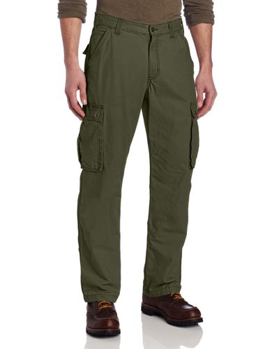 Carhartt Cotton Rugged Cargo Pant Relaxed Fit,army Green,33w X 36l for Men - Lyst