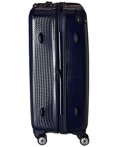 Tommy Hilfiger Basketweave Expandable Hardside Spinner Suitcase in Navy  (Blue) for Men | Lyst