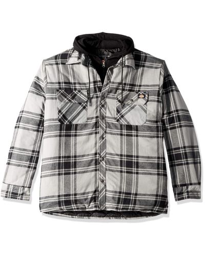 dickies quilted plaid jacket