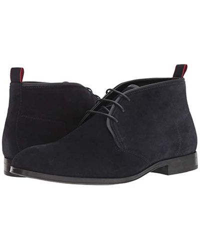 BOSS by HUGO BOSS Boheme Suede Lace Up Boot Chukka in Dark Blue (Blue) for Men Lyst