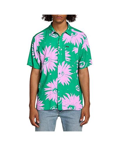 mag sketch shirt in wintergreen by volcom