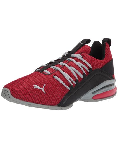PUMA Mens Axelion Running Shoe in Red 