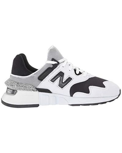 New Balance Synthetic 997j V1 Sneaker in White/Black (Black) - Lyst