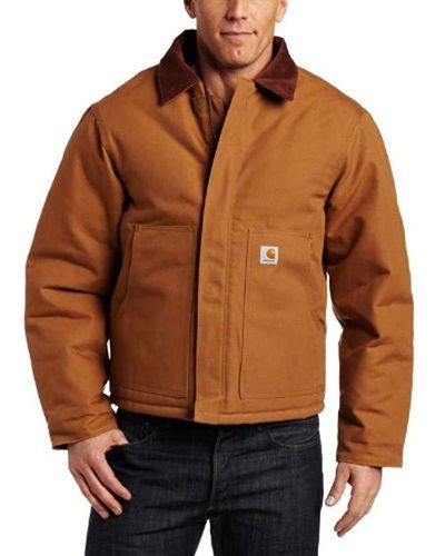 Carhartt Cotton Arctic Quilt Lined Duck Traditional Jacket J002 in Brown  for Men - Lyst
