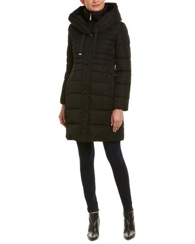 fitted puffer coat