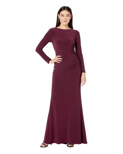 adrianna papell draped gown