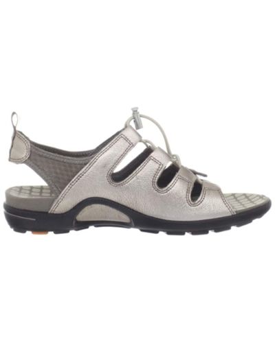 Ecco Lace Jab Toggle Sandal in Gray | Lyst