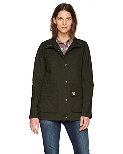 Carhartt Cotton Smithville Jacket in Olive (Green) - Lyst