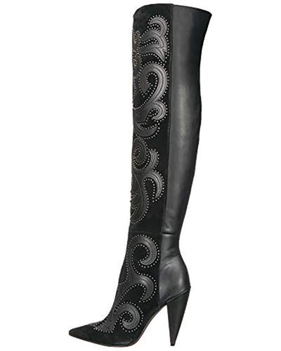 bcbg jolene leather studded boot