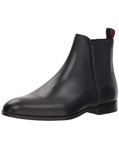 BOSS by HUGO BOSS Boheme Leather Chelsea Boot in Black for Men - Lyst
