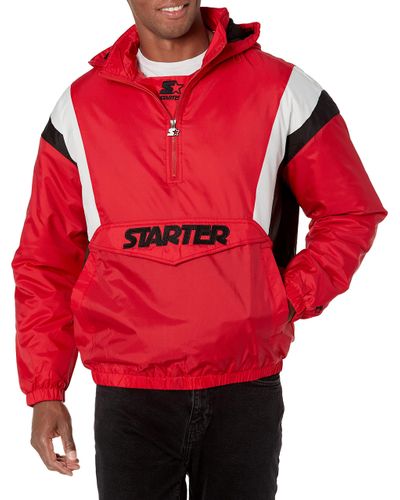 half red half black jacket