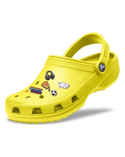 Crocs™ Adult S And S Classic Clog W/ 5 Pack Jibbitz in Yellow - Lyst