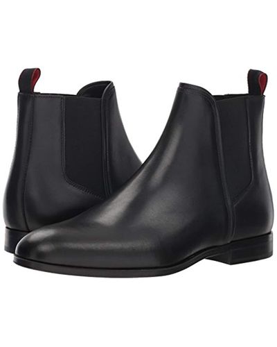 BOSS by HUGO BOSS Boheme Leather Chelsea Boot in Black for Men -