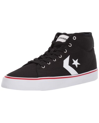 Converse Canvas Star Replay Mid Top Sneaker in Black/Black/White (Black) |  Lyst