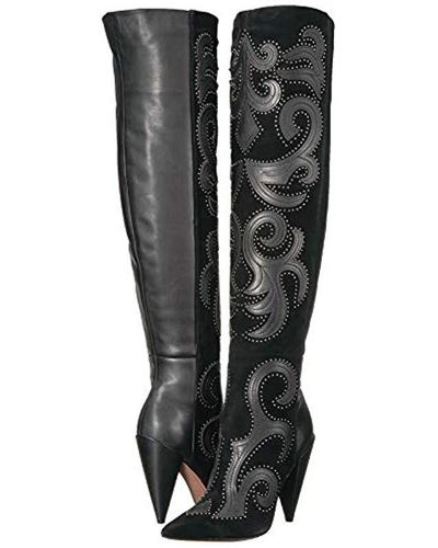 bcbg jolene leather studded boot