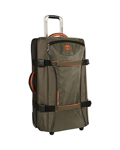 Timberland Synthetic Twin Mountain Duffle With Wheels- 22, 26, 30 Inch Size Suitcase  Luggage Travel Bag in Burnt Olive/Burnt Orange (Gray) for Men - Lyst