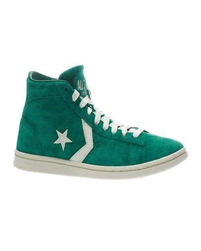 Converse Pro Leather Lp Mid Suede 131212 °c S Shoes Green for Men - Lyst