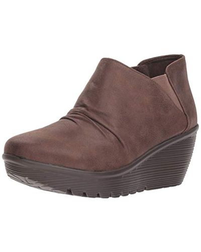 Parallel, Botines para Mujer Skechers de Tejido sintético de color Marrón |  Lyst