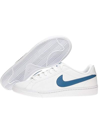 NIKE COURT MAJESTIC Leather 574236 100 Men's Trainers, White/Black, UK 10  £44.99 - PicClick UK